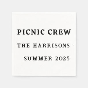 Serviette En Papier Pique-nique Crew Custom Napkins - Summer Outdoor P