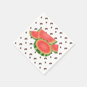 Serviette En Papier Pique-nique de pastèque et de graines (Coin)