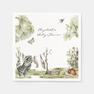 Serviette En Papier Pique-nique en forêt Baby Shower Animaux de la F