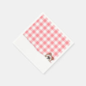 Serviette En Papier Pique-nique En vichy Teddy Bear (Coin)
