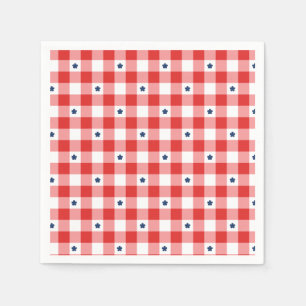 Serviette En Papier Pique-nique patriotique d'été