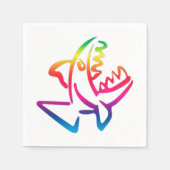 Serviette En Papier Piranha (Devant)