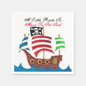 Serviette En Papier Pirate (Devant)