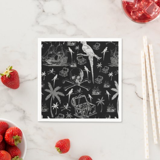 Serviette En Papier Pirate Adventure Napkins (En situation)