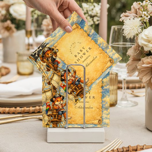 Serviette En Papier Pirate Adventure Storybook Baby Shower