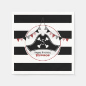 Serviette En Papier Pirate Anniversaire serviettes (Devant)