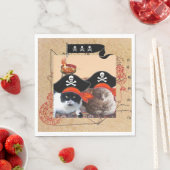 Serviette En Papier PIRATE CATS, Parlez comme un jour de pirates (En situation)