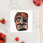 Serviette En Papier Pirate classique d'Halloween (En situation)