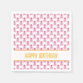 Serviette En Papier Pirate Crossbones Joyeux Enfants d'Anniversaire Co (Devant)