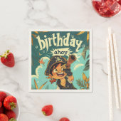 Serviette En Papier Pirate d'anniversaire ! (En situation)