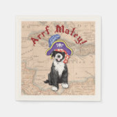 Serviette En Papier Pirate de chien d'eau portugaise (Devant)