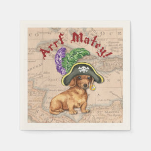 Serviette En Papier Pirate de teckel