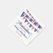 Serviette En Papier Pirate En Chemin ! baby shower 4 juillet (Coin)
