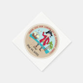 Serviette En Papier Pirate kid birthday (Coin)