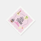 Serviette En Papier Pirate life for THREE me Rose Birthday (Coin)