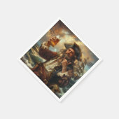 Serviette En Papier Pirate Man Cave Cigar Bar Boisson Cocktail (Coin)