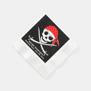 SERVIETTE EN PAPIER PIRATE PAPIER NAPKINS (50 PAR PACK)