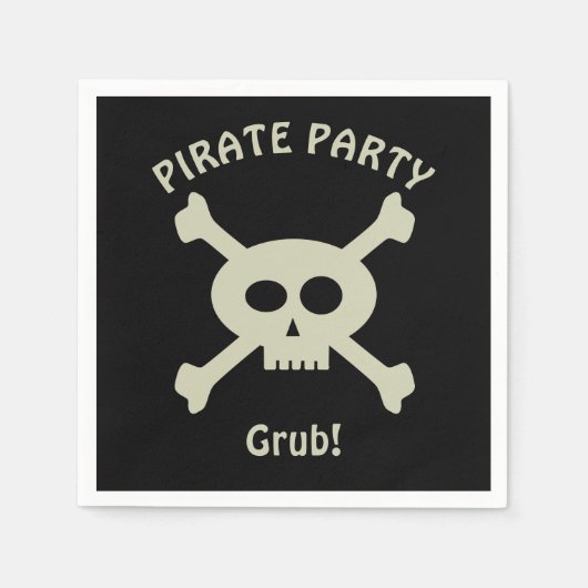 Serviette En Papier Pirate Papier serviettes (Devant)