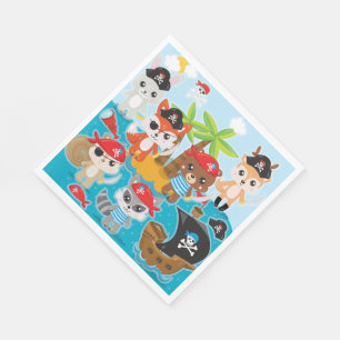 Serviette En Papier Pirate Party Ultime Pirate serviettes