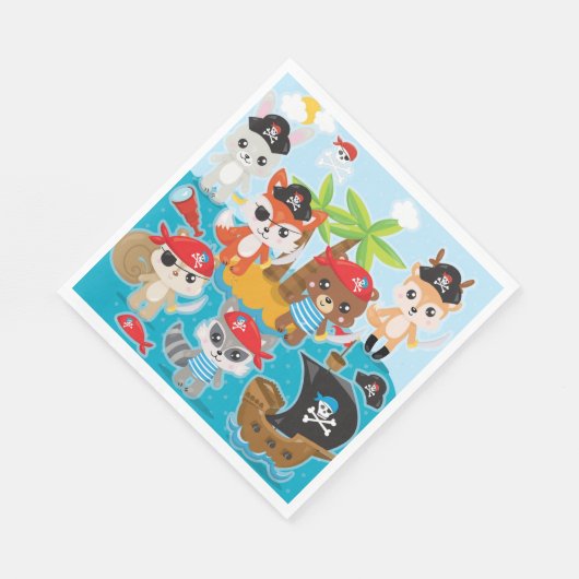 Serviette En Papier Pirate Party Ultime Pirate serviettes (Coin)