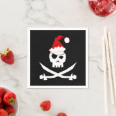 Serviette En Papier Pirate Père Noël (En situation)