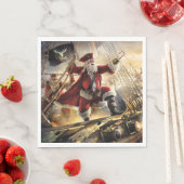 Serviette En Papier Pirate Père Noël (En situation)