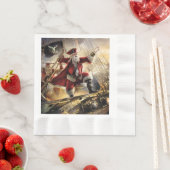 Serviette En Papier Pirate Père Noël (En situation)