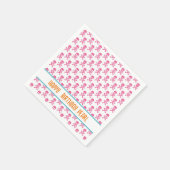 Serviette En Papier Pirate rose Crossbones moderne Joyeux NOM d'annive (Coin)