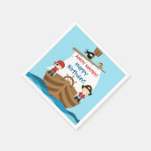 Serviette En Papier Pirate Ship Anniversaire Papier serviettes (Coin)