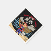 Serviette En Papier Pirate thème amusant papier serviette / crâne et o (Coin)