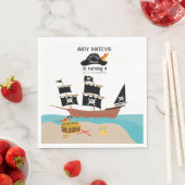 Serviette En Papier Pirate Thème Anniversaire Fête (En situation)