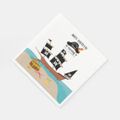 Serviette En Papier Pirate Thème Anniversaire Fête (Coin)