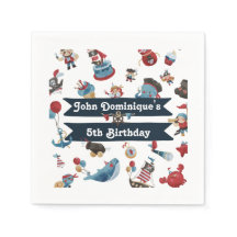 Pirate Thème Anniversaire Fête Napkin
