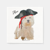 Serviette En Papier Pirate Westie (Devant)