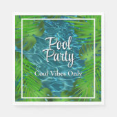 Serviette En Papier Piscine cool feuilles (Devant)