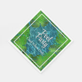 Serviette En Papier Piscine cool feuilles (Coin)