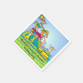 Serviette En Papier Piscine customisée fête Anniversaire Papier servie (Coin)