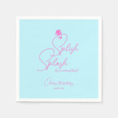 Serviette En Papier Piscine d'été Simple fille Sirène Anniversaire (Devant)