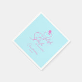 Serviette En Papier Piscine d'été Simple fille Sirène Anniversaire (Coin)