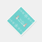 Serviette En Papier Piscine d'hiver fête d'anniversaire (Coin)