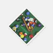 Serviette En Papier Piscine Pause Billard Thème Napkins (Coin)