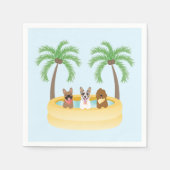 Serviette En Papier Piscine pour chiens d'été (Devant)