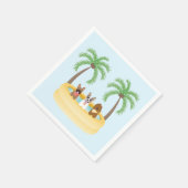 Serviette En Papier Piscine pour chiens d'été (Coin)