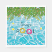 Serviette En Papier Piscine tropicale Piscine de fête Anniversaire (Devant)