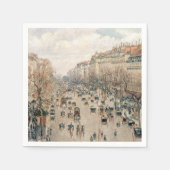Serviette En Papier Pissarro - Boulevard Montmartre, Soleil après-midi (Devant)
