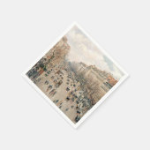 Serviette En Papier Pissarro - Boulevard Montmartre, Soleil après-midi (Coin)