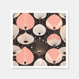 Serviette En Papier Pissenlits -Milieu du siècle- Design Moderne Rétro