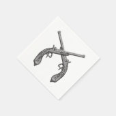 Serviette En Papier Pistolets de duel anciens (Coin)