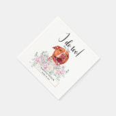 Serviette En Papier Pit Bull Chien Mariage Cocktail Napkins (Coin)