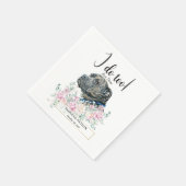 Serviette En Papier Pit Bull Chien Mariage Cocktail Napkins (Coin)